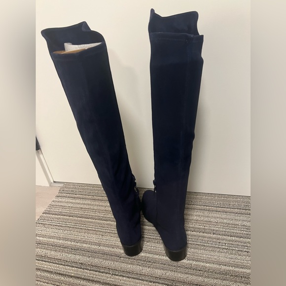 Brand new Stuart weitzman reserve over the knee boots in navy - Picture 3 of 9